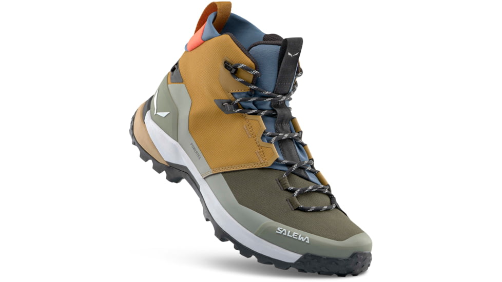 Salewa Puez Mid PTX Hiking Boots - Mens, Golden Brown/Shadow, 8.5 US, 00-0000061438-2151-8-5