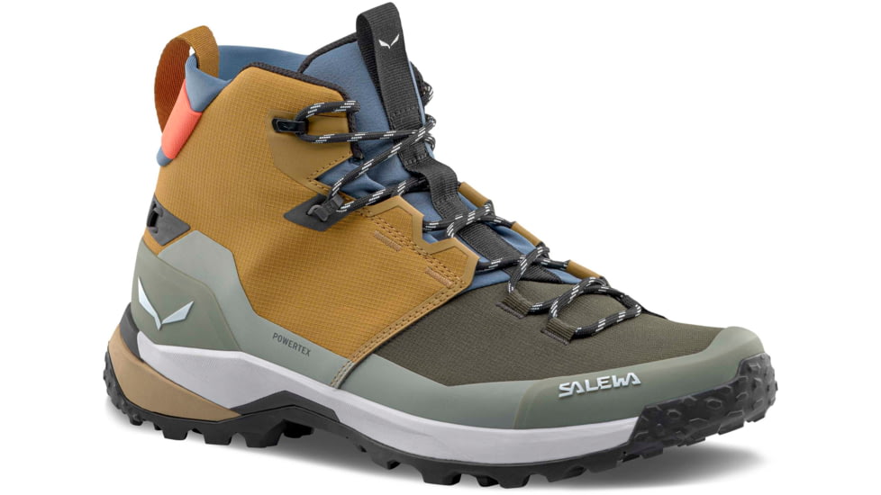 Salewa Puez Mid PTX Hiking Boots - Mens, Golden Brown/Shadow, 8.5 US, 00-0000061438-2151-8-5