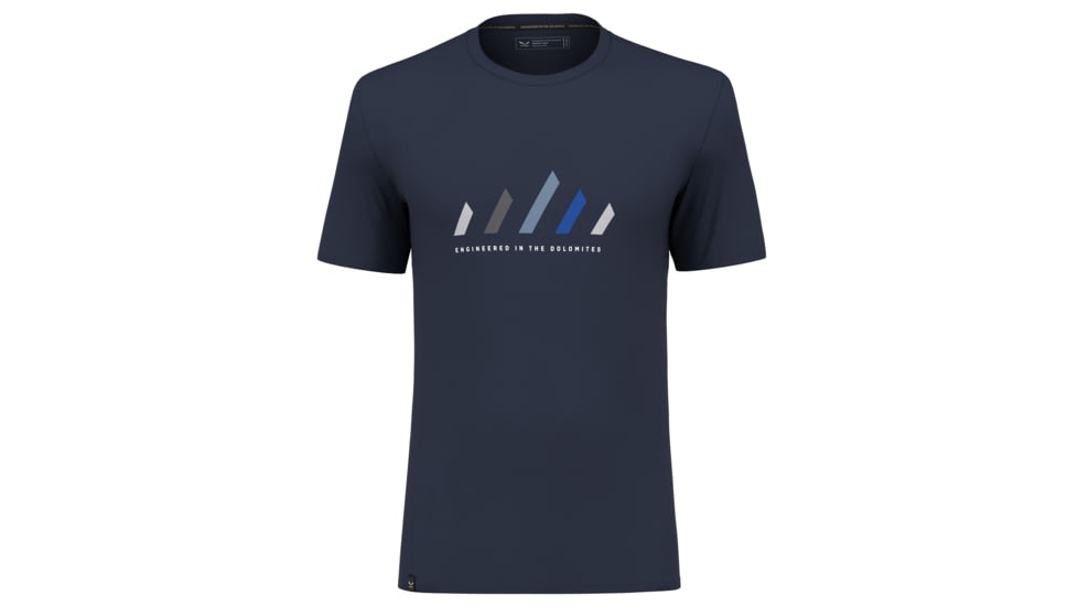Salewa Pure Stripes Dry T-Shirt - Men, Extra Large, Navy Blazer, 00-0000028639-3960-XL