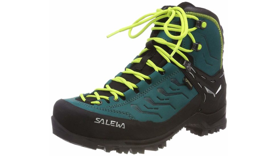 Salewa Rapace GTX Mountaineering Boot - Womens, Shaded Spruce/Sulphur Spring, 9.5, 00-0000061333-8630-9.5