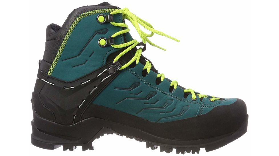 Salewa Rapace GTX Mountaineering Boot - Womens, Shaded Spruce/Sulphur Spring, 9.5, 00-0000061333-8630-9.5