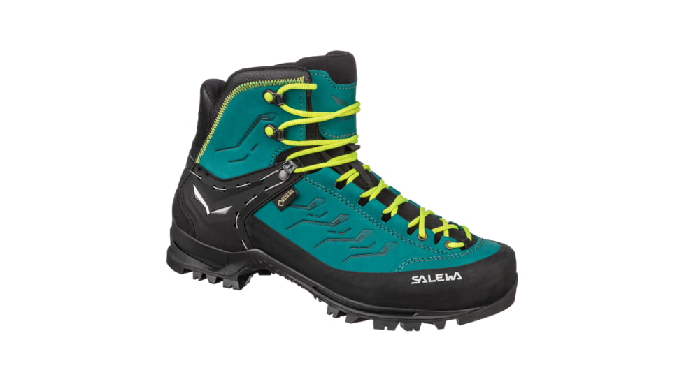Salewa Rapace GTX Mountaineering Boot - Womens, Shaded Spruce/Sulphur Spring, 6.5, 00-0000061333-8630-6.5