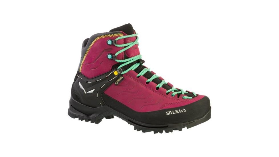 Salewa Rapace GTX Women's Mountaineering Boots, Tawny Port/Limelight, 00-0000061333-8874