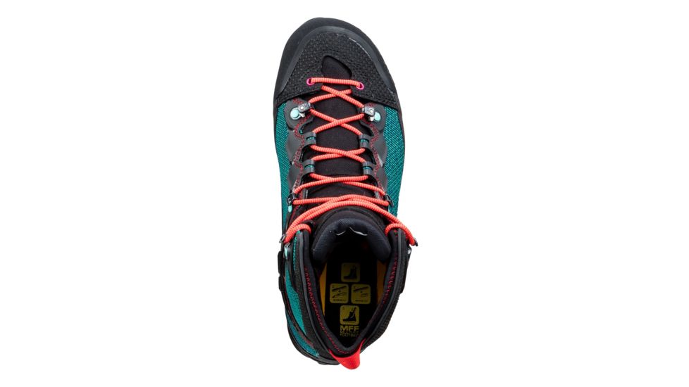 Salewa Raven 3 GTX Mountaineering Shoes - Womens, Malta/Vivacious, 9, 00-0000061344-8736-9