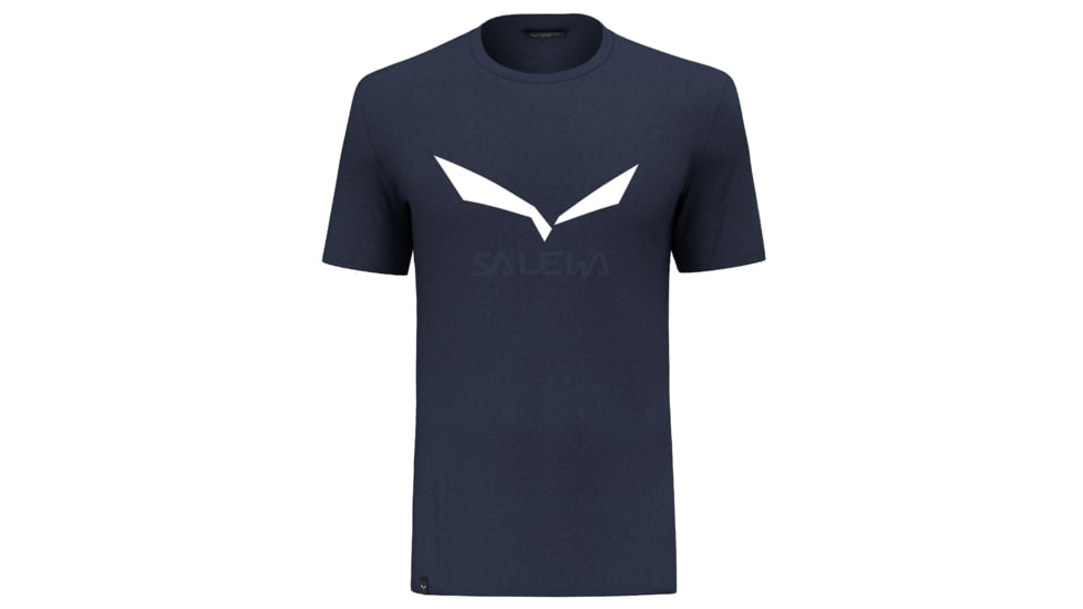 Salewa Solidlogo Dry T-Shirt - Mens, Navy Blazer, Extra Small, 27018-3960-XS