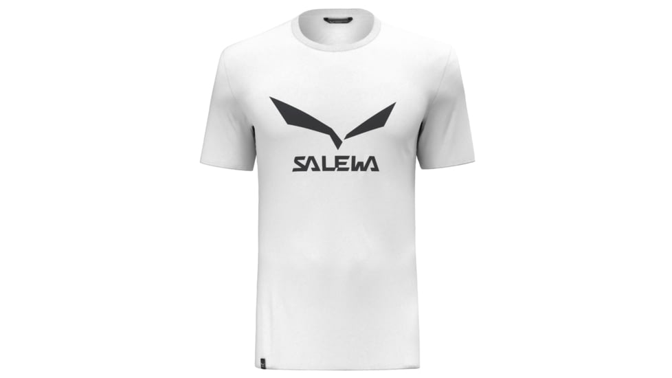 Salewa Solidlogo Dry T-Shirt - Mens, White, Extra Small, 27018-10-XS
