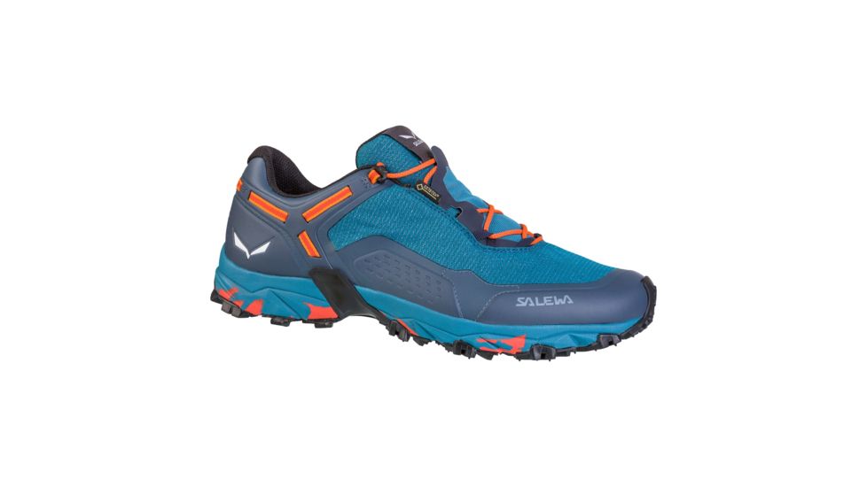 Salewa Speed Beat Gore-Tex Trail Running Shoes - Mens, Premium Navy/Spicy Orange, 13, 00-0000061338-3984-13