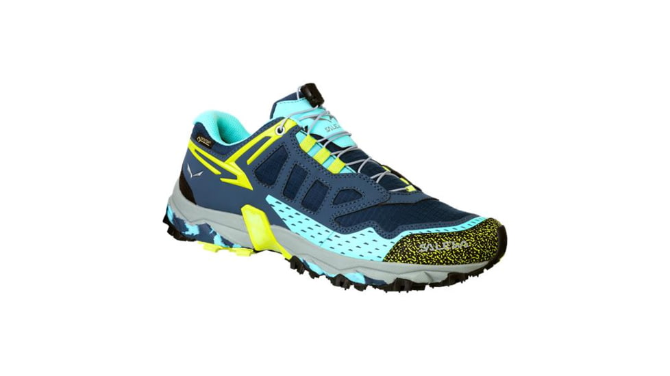 Salewa Ultra Train GTX Women's Trail Running Shoe, Dark Denim/Aruba Blue, 00-0000064411-8670