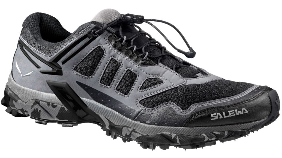 Salewa Ultra Train Trail Running Shoe - Men's-Asphalt/Black-Medium-9