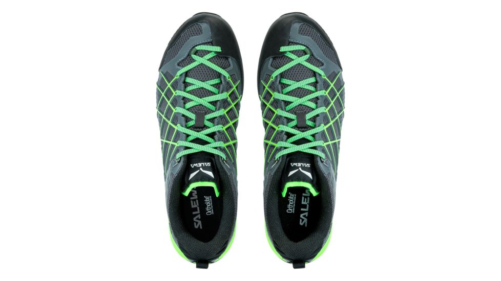 Salewa Wildfire Approach Shoes - Mens, Flintstone/Fluo Green, 10.5 US, 00-0000063485-7450-10.5