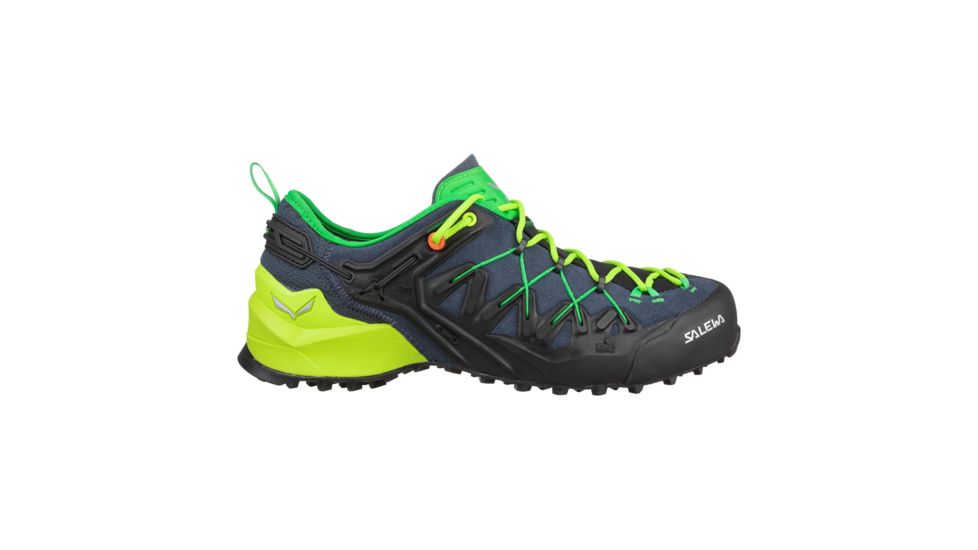Salewa Wildfire Edge Climbing Shoes - Mens, Ombre Blue/Fluo Yellow, 13, 00-0000061346-3840-13