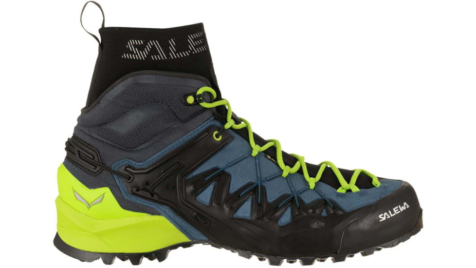 Salewa Wildfire Edge Mid GTX Climbing Shoes - Mens, Poseidon/Cactus, 7, 00-0000061350-8971-7