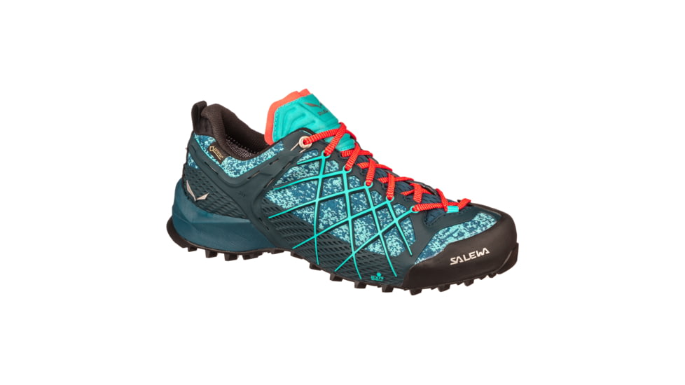 Salewa Wildfire GTX Hiking Shoe - Womens, Poseidon/Capri, 10.5, 00-0000063488-8964-10.5