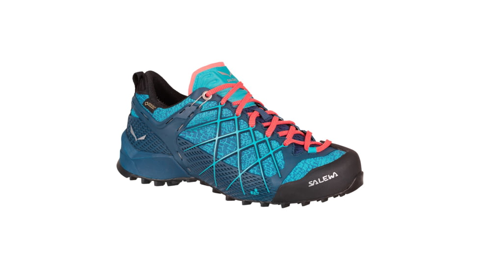 Salewa Wildfire GTX Hiking Shoe - Womens, Poseidon/Capri, 10.5, 00-0000063488-8964-10.5