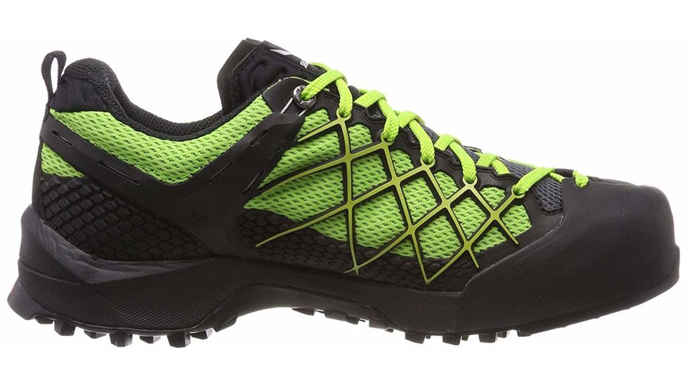 Salewa Wildfire GTX Mountaineering Shoes - Mens, Black Out/Fluo Yellow, 11, 00-0000063487-978-11