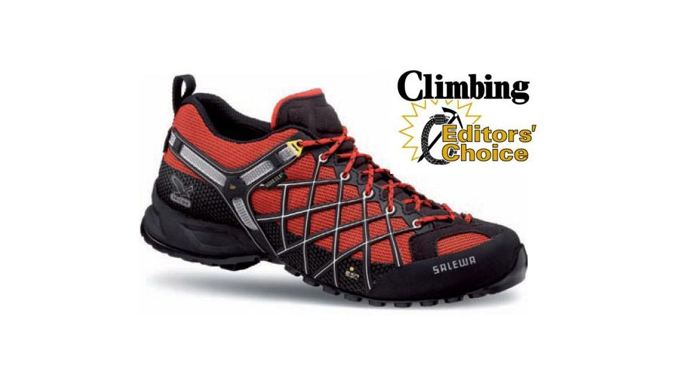 Salewa Wildfire GTX Shoes - Men's-7 US-Black/Emerald