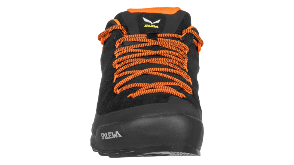 Salewa Wildfire Leather Approach Shoes - Mens, Black/Fluo Orange, 14, 00-0000061395-0938-14