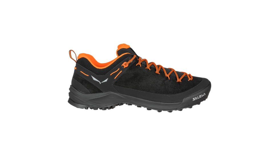 Salewa Wildfire Leather Approach Shoes - Mens, Black/Fluo Orange, 14, 00-0000061395-0938-14