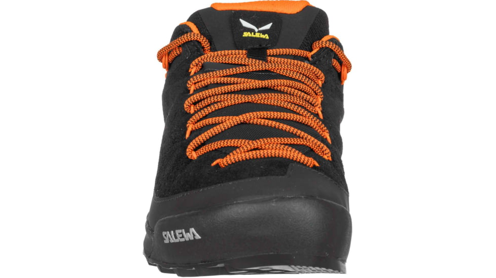 Salewa Wildfire Leather Approach Shoes - Mens, Black/Fluo Orange, 12, 00-0000061395-938-12