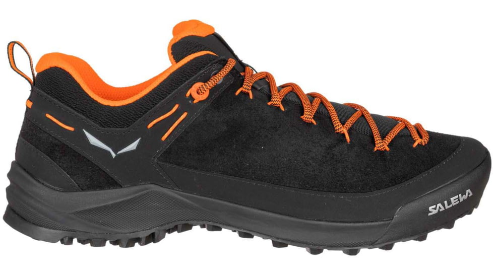 Salewa Wildfire Leather Approach Shoes - Mens, Black/Fluo Orange, 12, 00-0000061395-938-12
