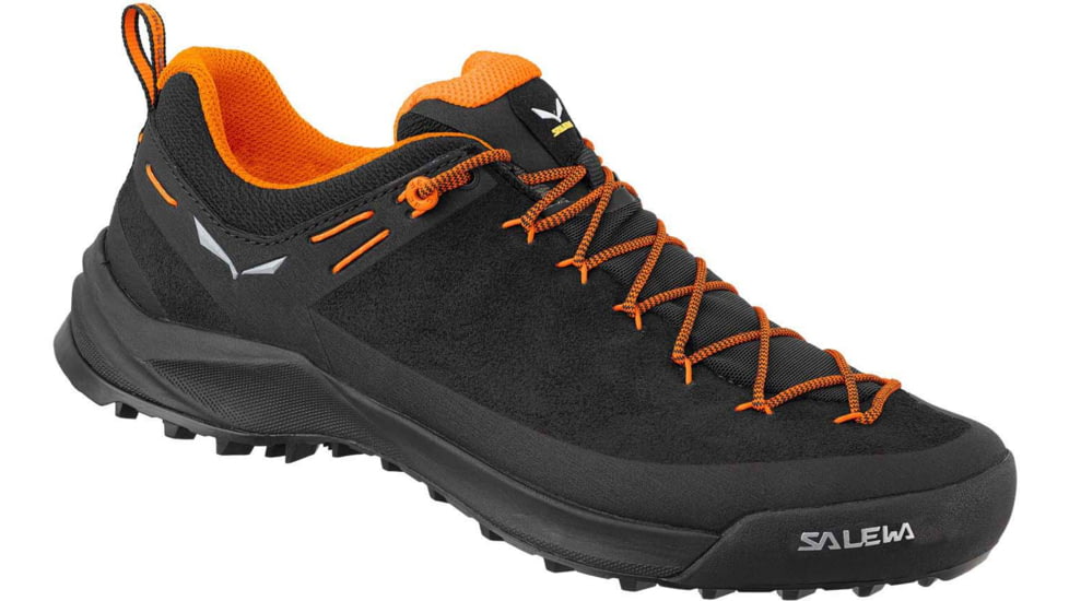 Salewa Wildfire Leather Approach Shoes - Mens, Black/Fluo Orange, 12, 00-0000061395-938-12