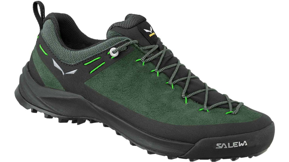 Salewa Wildfire Leather Approach Shoes - Mens, Raw Green/Black, 12.5, 00-0000061395-5331-12.5