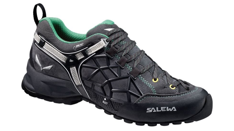 Salewa Wildfire Pro GTX Approach Shoe - Women's-Carbon/Assenzio-Medium-9 US