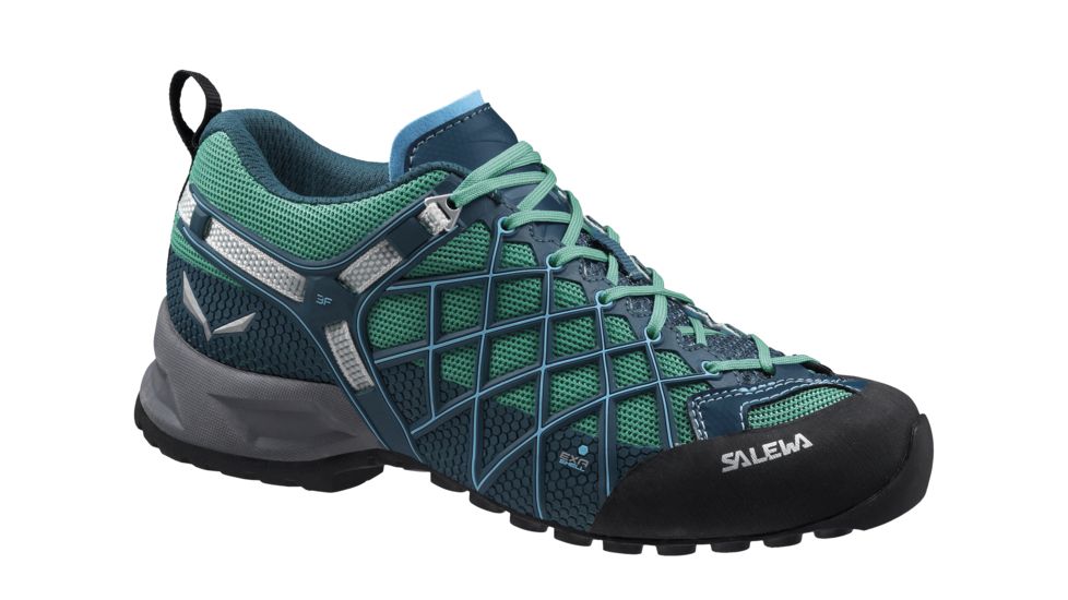 Salewa Wildfire S GTX Approach Shoe - Women's-Cyprss/River Blue-Medium-6.5 US