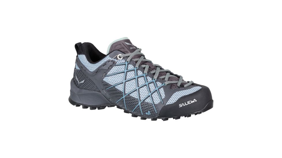 Salewa Wildfire Women's Approach Shoe, Magnet/Blue Fog, 00-0000063486-734
