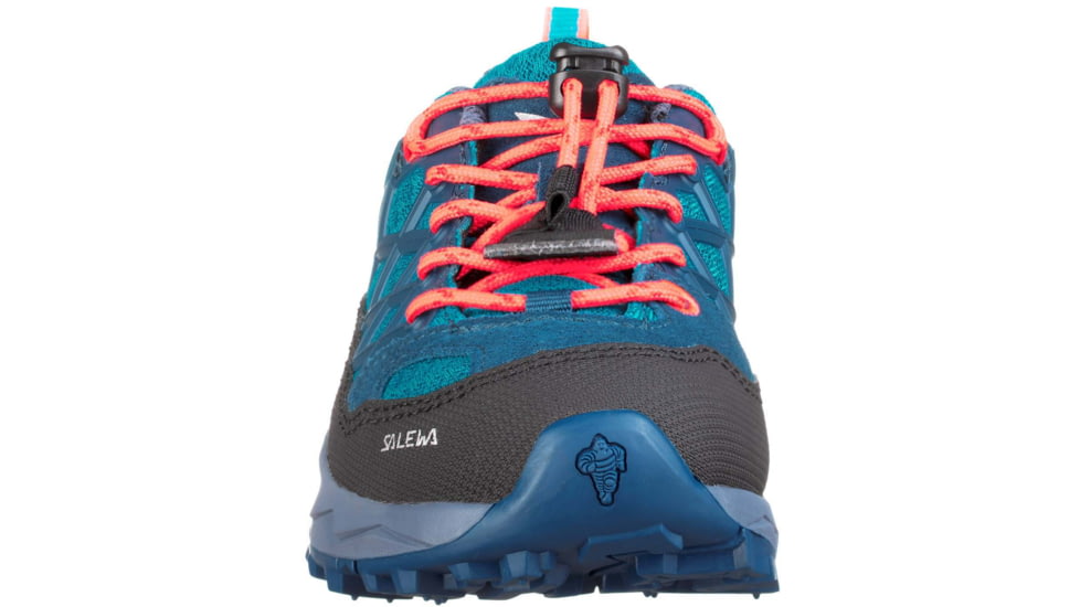 Salewa Wildfire WP Hiking Shoes - Kids, Caneel Bay/Fluo Coral, 12.5, 00-0000064009-8641-12.5