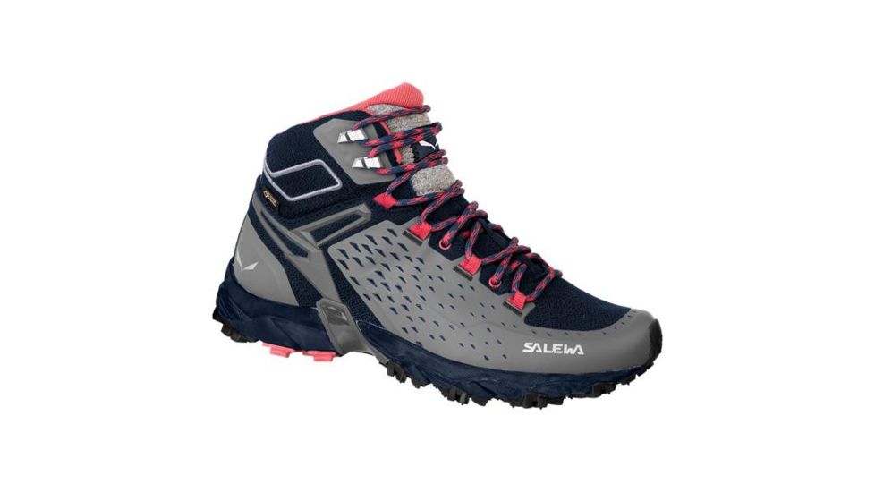 Salewa Womens Alpenrose Ultra Mid Gtx Hiking Shoe, Night Black/Mineral Red, 11 US 00-0000064417-3992-11