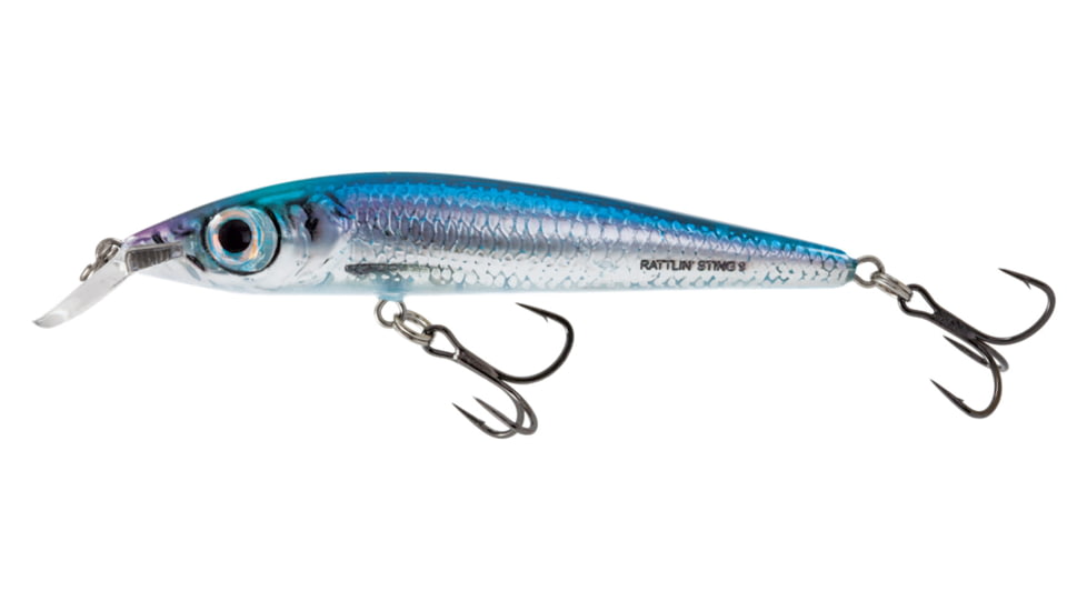 Salmo Rattlinft Sting 9 3-1/2in, 2/5oz, Suspending, Holographic Blue, QRS005