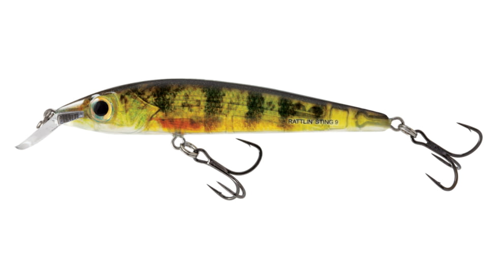 Salmo Rattlinft Sting 9 3-1/2in, 2/5oz, Suspending, Real Yellow Perch, QRS007