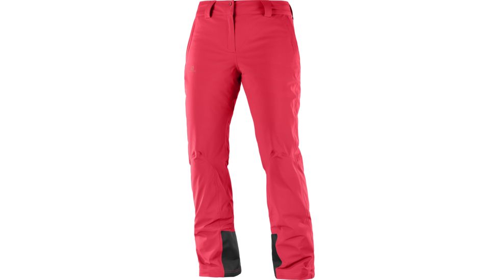 Salomon Icemania Pant - Womens, Hibiscus, Large/Regular, LC1006000-L/R