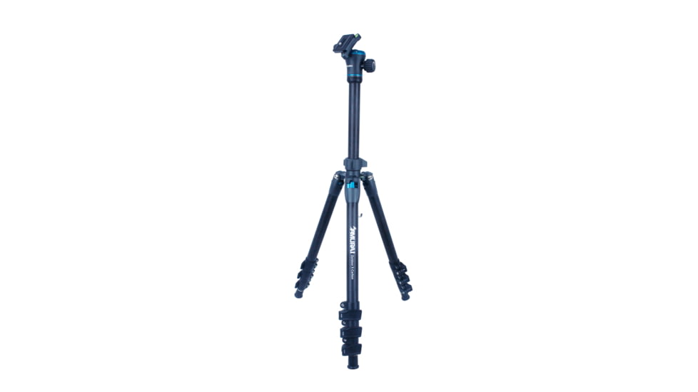 SAMURAI Outdoor-X Carbon 4-Section Carbon Fiber Compact w/Ball Head Travel Tripod, Black, OUTDOORX