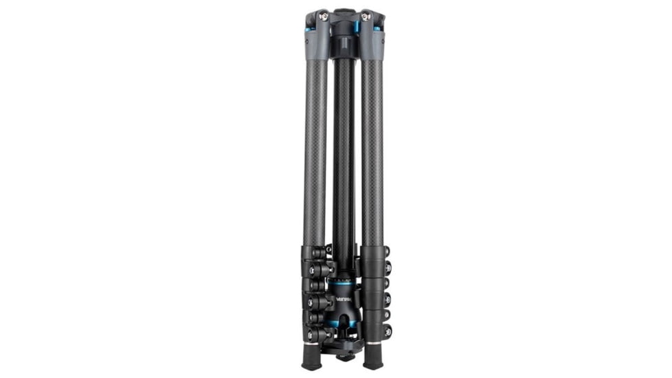 SAMURAI Outdoor-X Carbon 4-Section Carbon Fiber Compact w/Ball Head Travel Tripod, Black, OUTDOORX