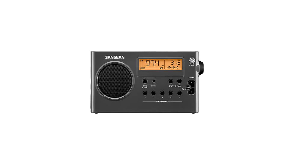 Sangean AM / FM Compact Digital Tuning Portable Radio, Gray-Black, SG-106