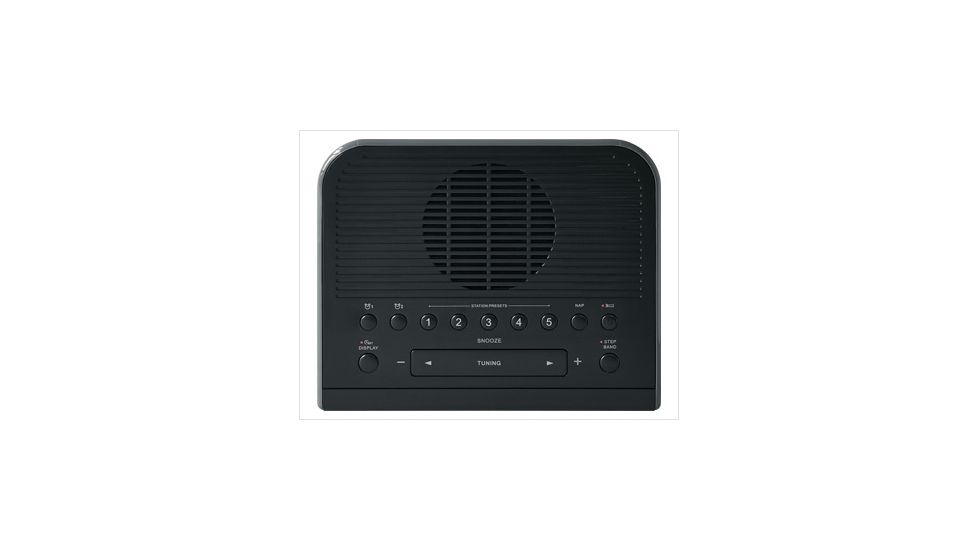 Sangean AM/FM Digital Tuning Clock Radio, Black, Small, RCR-5BK
