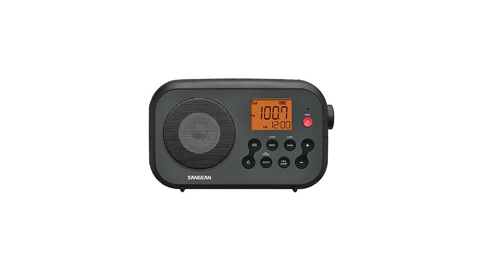 Sangean AM/FM NOAA Weather Alert Digital Tuning Portable Radio, Black, PR-D12