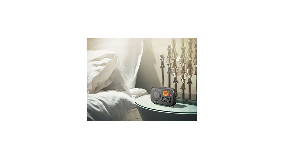 Sangean AM/FM NOAA Weather Alert Digital Tuning Portable Radio, Black, PR-D12