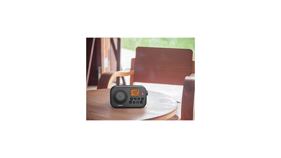 Sangean AM/FM NOAA Weather Alert Digital Tuning Portable Radio, Black, PR-D12