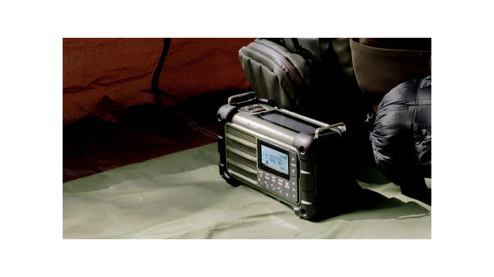 Sangean AM/FM-RDS/Bluetooth/AUX/Weather Alert Multi-Powered Digital Tuning Radio, Forest Green, MMR-99