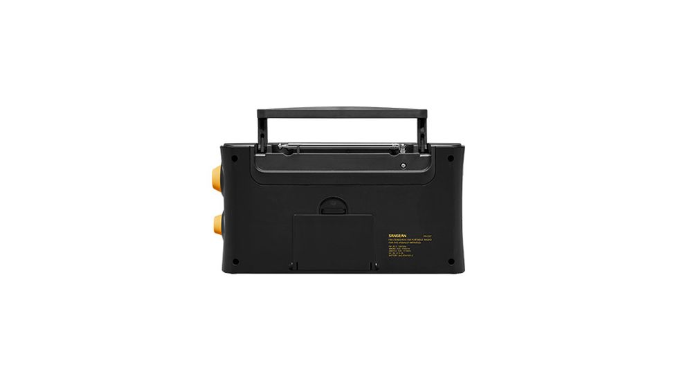 Sangean AM/FM-RDS Portable Radio Specially Designed for the Visually Impaired with Helpful, Black, PR-D17