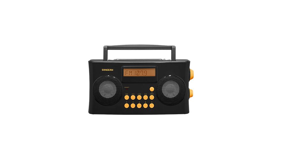 Sangean AM/FM-RDS Portable Radio Specially Designed for the Visually Impaired with Helpful, Black, PR-D17