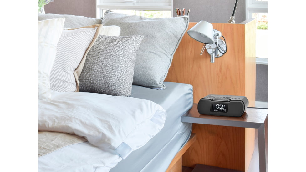 Sangean FM-RBDS / AM / Bluetooth / Aux-in Digital Tuning Clock Radio with Sound Soother, Gray, RCR-30