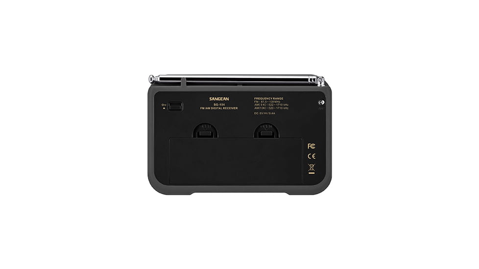 Sangean FM-Stereo / AM Digital Tuning Portable Radio, Black, SG-104