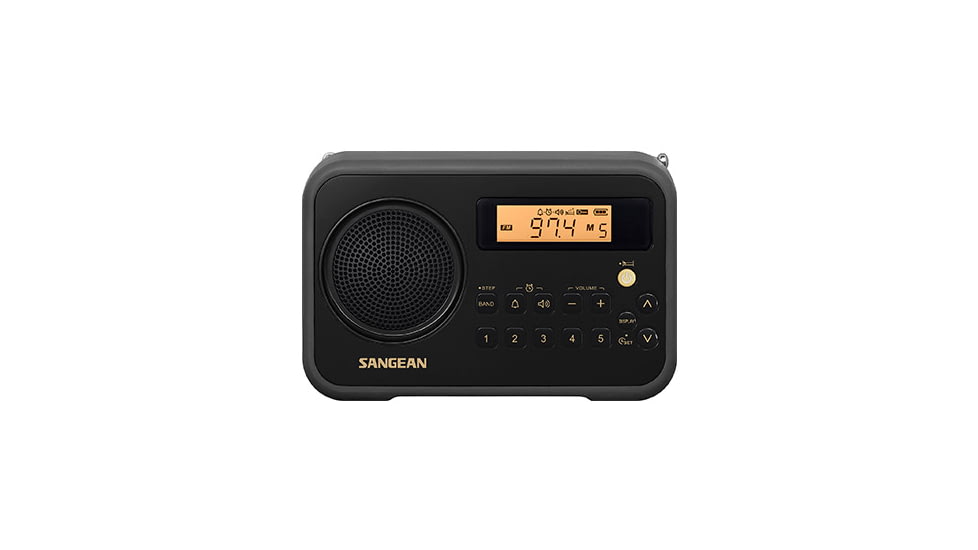 Sangean FM-Stereo / AM Digital Tuning Portable Radio, Black, SG-104