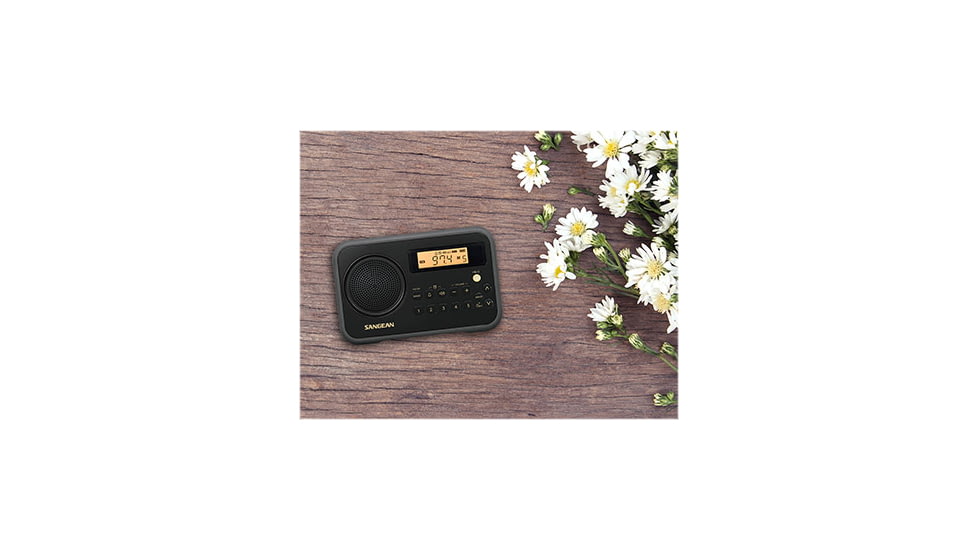 Sangean FM-Stereo / AM Digital Tuning Portable Radio, Black, SG-104