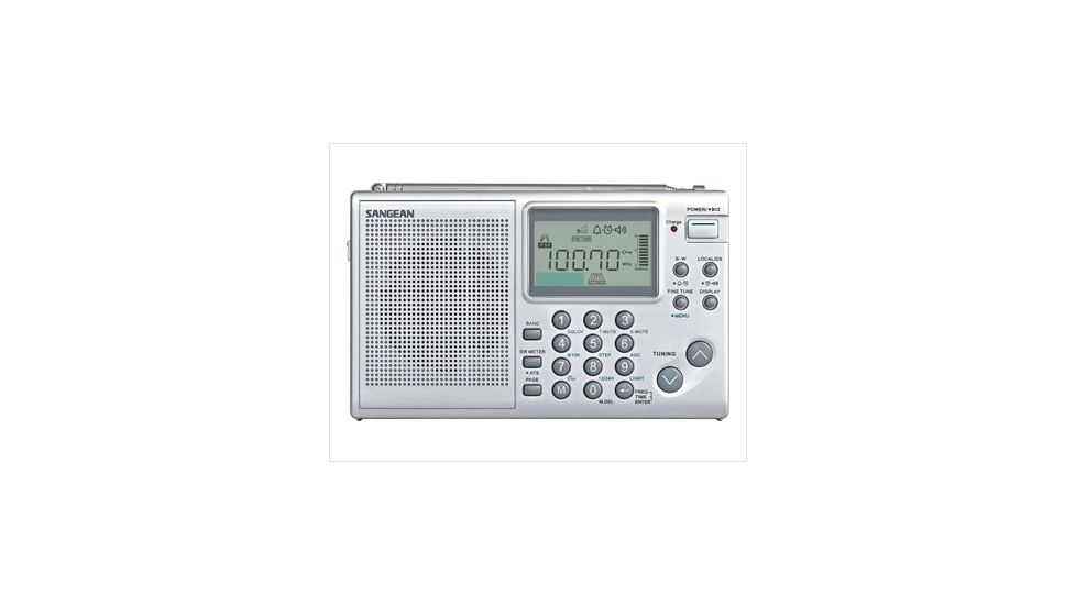 Sangean FM - Stereo / AM / SW World Band Radio, Silver, Small, ATS-405