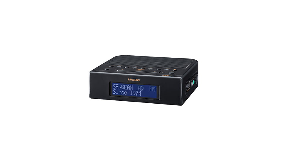 Sangean HD Radio / FM-RBDS / AM Clock Radio, Dark Gray, SG-114